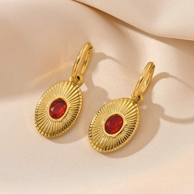 Eternal Radiance Collection Earrings (Ruby Red)